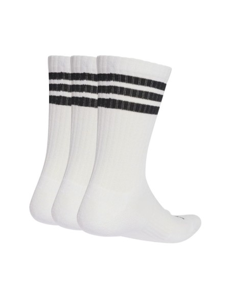 Adidas 3Stripes Cushioned Sportswear Crew 3 pair socks white and black JZ0532