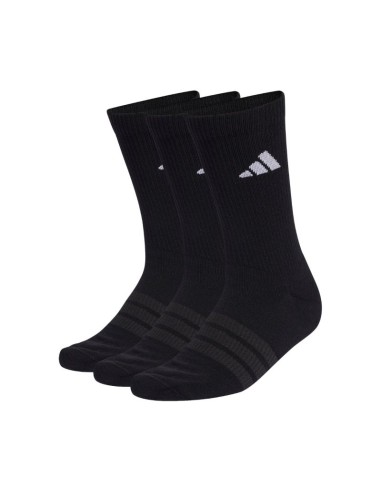 adidas Cushioned Sportswear Crew 3P Socks Black KC9626