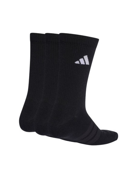 adidas Cushioned Sportswear Crew 3P Socks Black KC9626