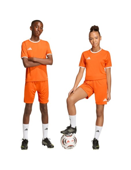 Adidas Entrada 26 children's shorts orange JZ6529