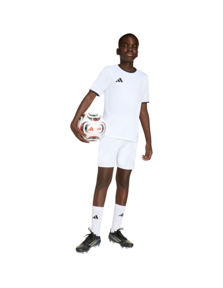 adidas Entrada 26 Jersey for kids white and black JZ2532