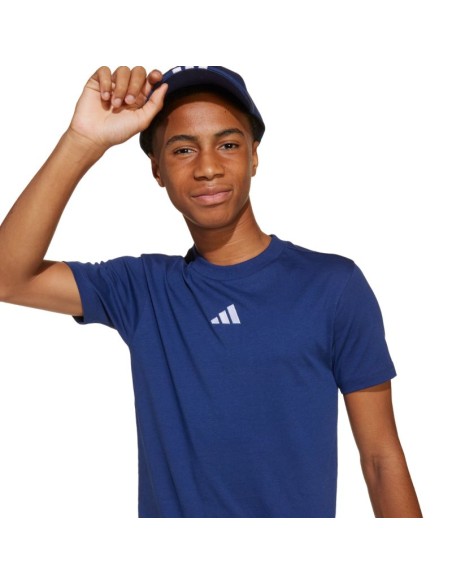 adidas Essentials Tee 160 Navy Blue Kids Tshirt JY0613