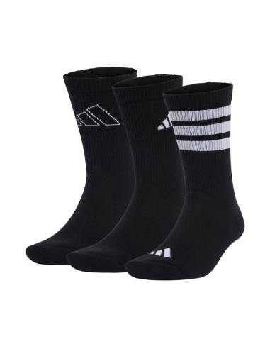 adidas Logo 3 Pairs Socks Black JI6315