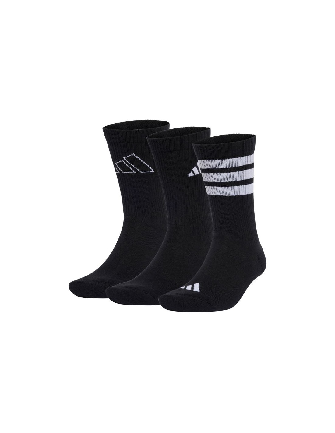 adidas Logo 3 Pairs Socks Black JI6315