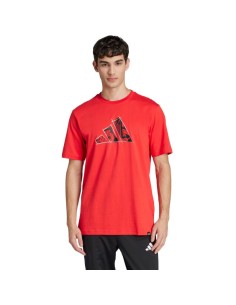 adidas Logo Graphic Men's TShirt Red JJ3934