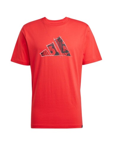 adidas Logo Graphic Men's TShirt Red JJ3934