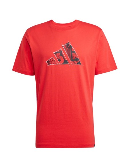 adidas Logo Graphic Men's TShirt Red JJ3934