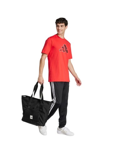 adidas Logo Graphic Men's TShirt Red JJ3934