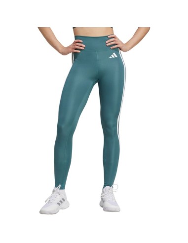 Adidas Optime Essentials 3Stripes 78 Women's Leggings Green JY2152