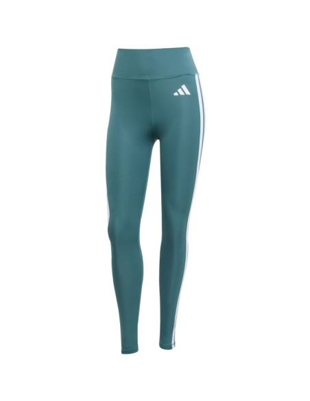 Adidas Optime Essentials 3Stripes 78 Women's Leggings Green JY2152
