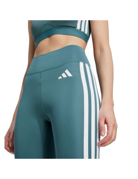 Adidas Optime Essentials 3Stripes 78 Women's Leggings Green JY2152