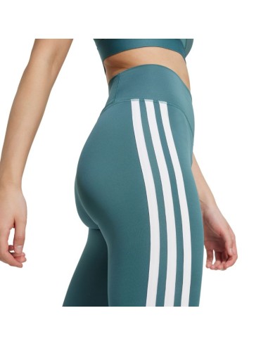 Adidas Optime Essentials 3Stripes 78 Women's Leggings Green JY2152