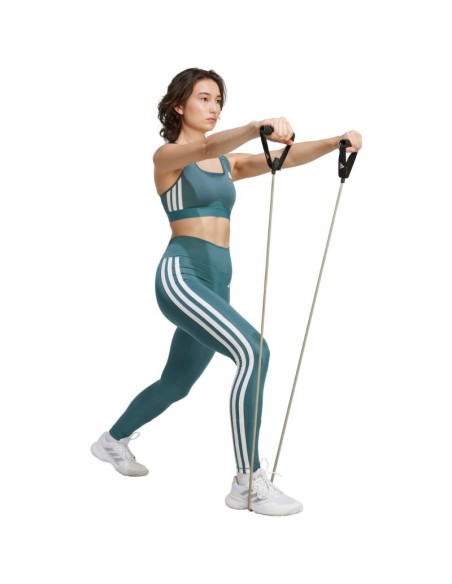 Adidas Optime Essentials 3Stripes 78 Women's Leggings Green JY2152