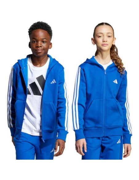 adidas Essentials FullZip Hoodie for Kids Blue JY4977
