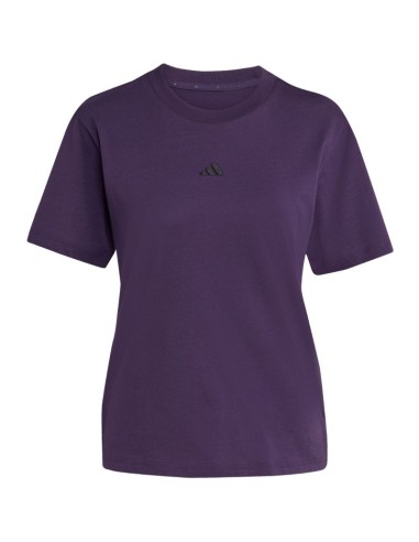 adidas Essentials Small Logo Cotton Purple Women's TShirt JY4966
