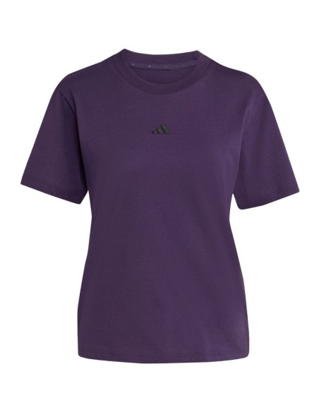 adidas Essentials Small Logo Cotton Purple Women's TShirt JY4966