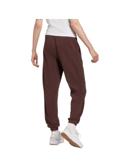 adidas Essentials Small Logo French Terry Cuffed Women's Pants Brown JX3864