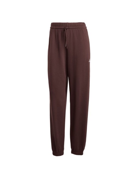 adidas Essentials Small Logo French Terry Cuffed Women's Pants Brown JX3864