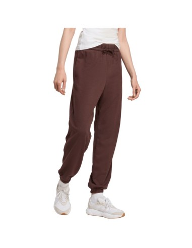 adidas Essentials Small Logo French Terry Cuffed Women's Pants Brown JX3864