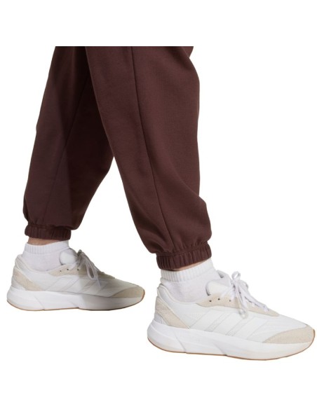 adidas Essentials Small Logo French Terry Cuffed Women's Pants Brown JX3864