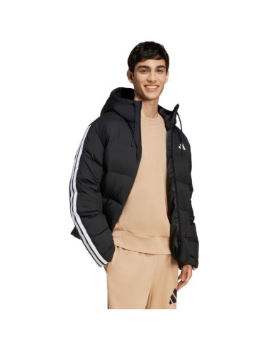 adidas Essentials Climawarm 3 Stripes Puffer Down Hooded M JM4165