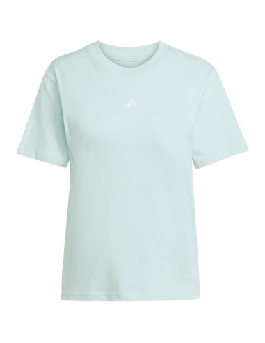 adidas Essentials Small Logo Cotton Light Blue Women's TShirt JY4965