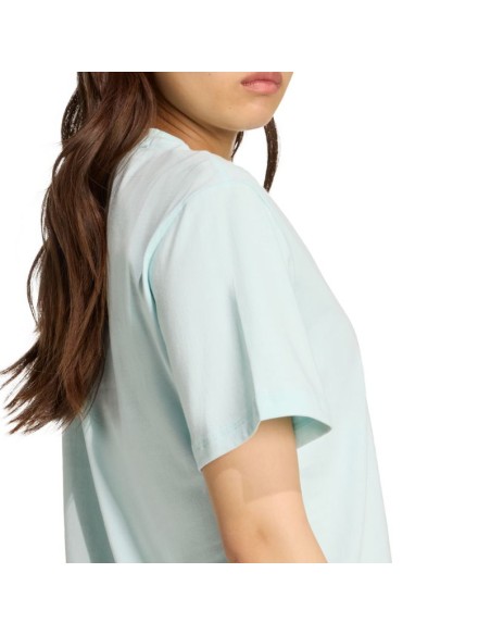 adidas Essentials Small Logo Cotton Light Blue Women's TShirt JY4965