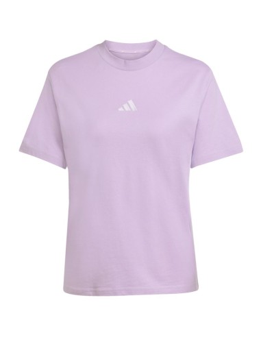 adidas Essentials 3Stripes Cotton Women's TShirt Light Purple JX7619