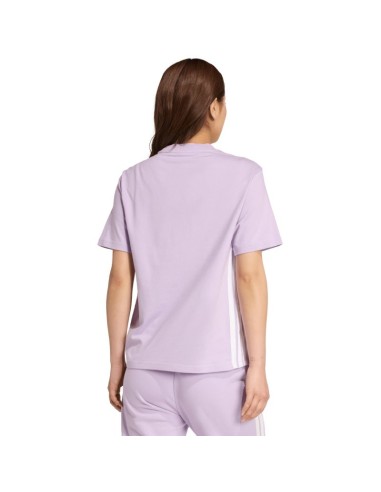 adidas Essentials 3Stripes Cotton Women's TShirt Light Purple JX7619