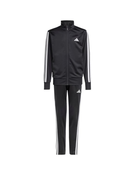 adidas Essentials Climacool Kids 3 Stripes Training Tracksuit 205 Black JD6502