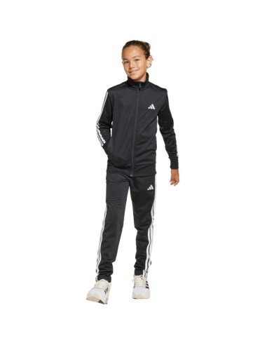 adidas Essentials Climacool Kids 3 Stripes Training Tracksuit 205 Black JD6502