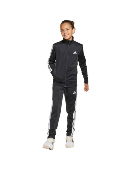 adidas Essentials Climacool Kids 3 Stripes Training Tracksuit 205 Black JD6502