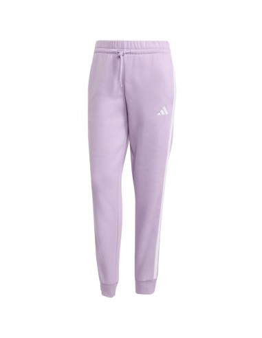 adidas Essentials 3Stripes Fleece Slim Women's Pants Pink JY3097