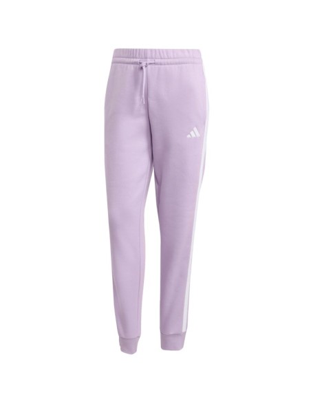 adidas Essentials 3Stripes Fleece Slim Women's Pants Pink JY3097