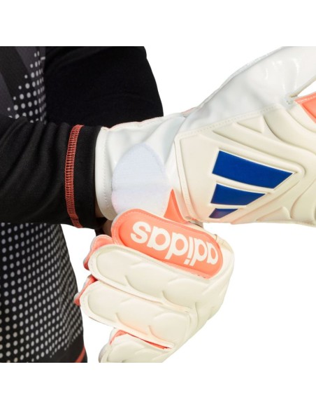 adidas Copa Glove Club goalkeeper gloves white and orange JN5339