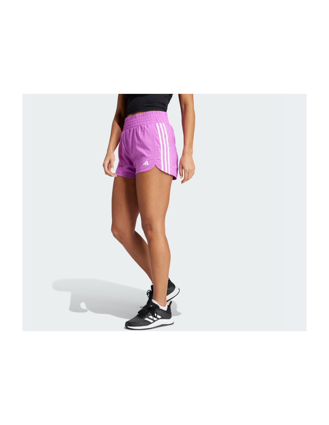 adidas Pacer Training 3Stripes Woven High Rise shorts W IX1079