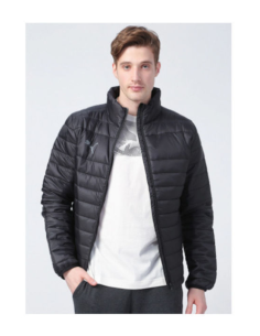 Puma Teamliga Light Ανδρικό Χειμωνιάτικο Μπουφάν Puffer Μαύρο 657617-03