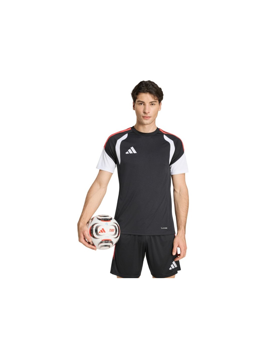 Men's adidas Tiro 26 League Jersey black white and red KB1357