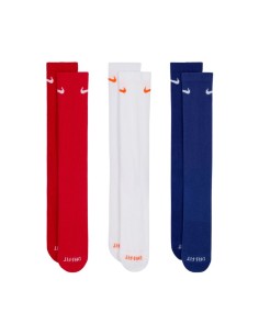 Nike Everyday Plus Cushioned Socks 3 Pairs Red White Navy SX6888 996