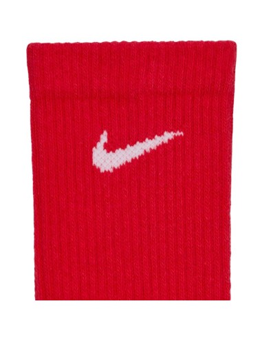 Nike Everyday Plus Cushioned Socks 3 Pairs Red White Navy SX6888 996