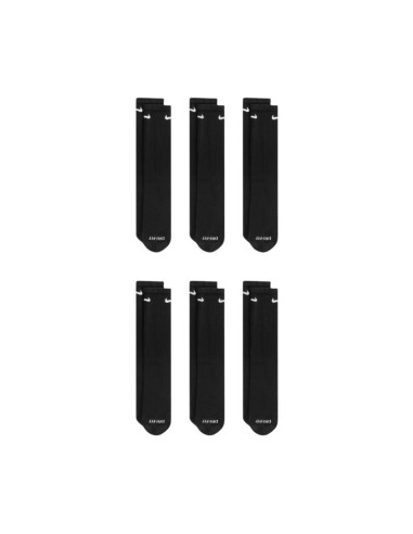 Nike Everyday Plus Cush Socks 6 Pairs Black SX6897 010