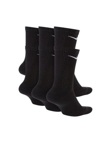 Nike Everyday Plus Cush Socks 6 Pairs Black SX6897 010