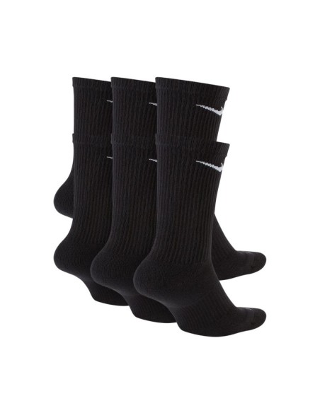 Nike Everyday Plus Cush Socks 6 Pairs Black SX6897 010