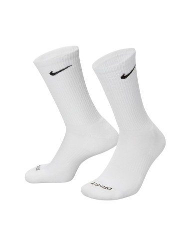 Nike Everyday Plus Cushioned Socks 3 Pairs White Gray Black SX6888 964