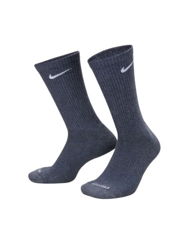 Nike Everyday Plus Cushioned Socks 3 Pairs Dark Gray Beige Light Gray SX6888 901