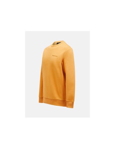 Peak Performance M Original Small Logo Crew Sweatshirt Orange