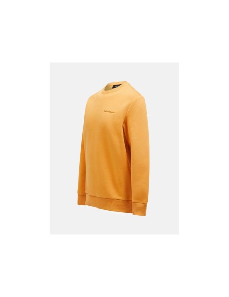 Peak Performance M Original Small Logo Crew Sweatshirt Orange