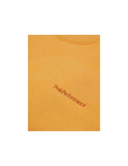 Peak Performance M Original Small Logo Crew Sweatshirt Orange
