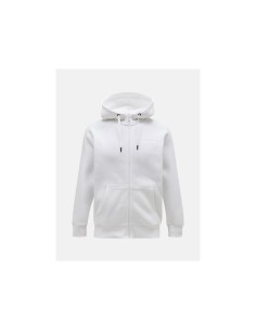 Peak Performance M Original Small Logo Zip Hood sweatshirt white
