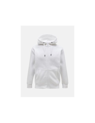 Peak Performance M Original Small Logo Zip Hood sweatshirt white